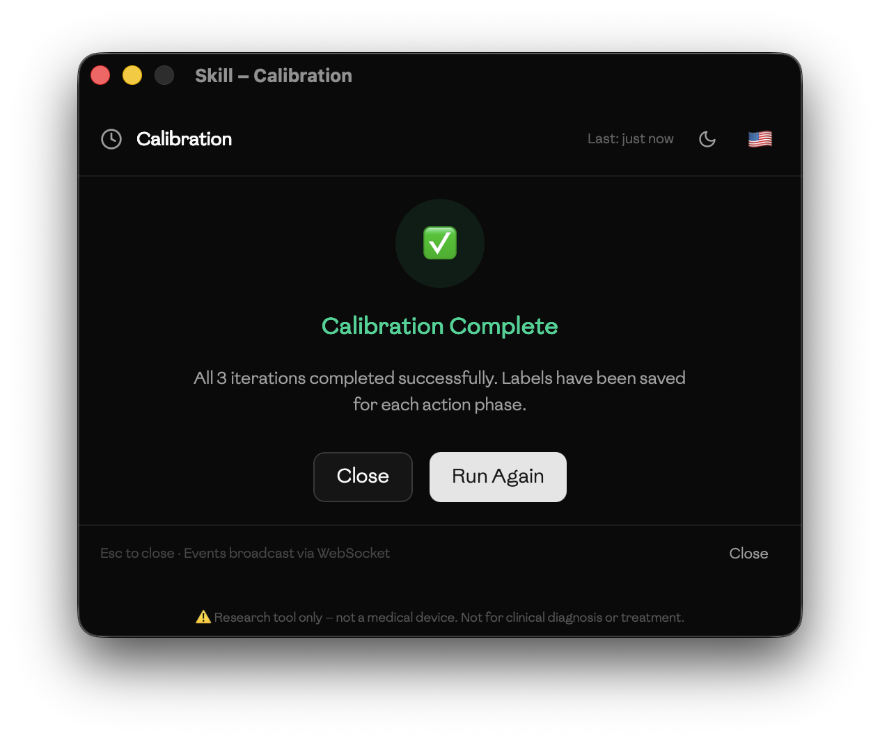 Calibration — complete